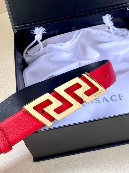 Versace Medusa Belt 'Red'