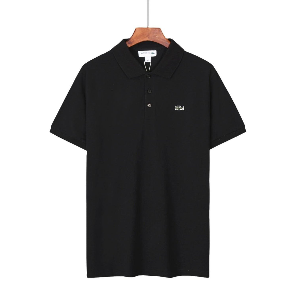 Lacoste Black T-Shirt with Collar