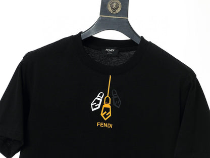 Fendi T-Shirt without Collar 'Black'