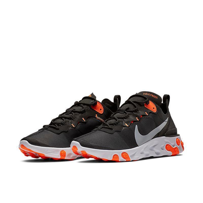 Nike React Element 55 'Black Cool Grey Total Orange'