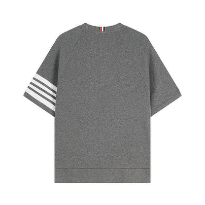 Thom Browne T-Shirt Without Collar 'Grey'