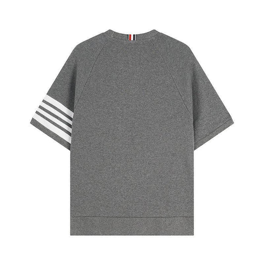 Thom Browne T-Shirt Without Collar 'Grey'