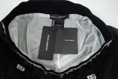 Dolce Gabbana Knit Basketball Shorts 'Black/White'