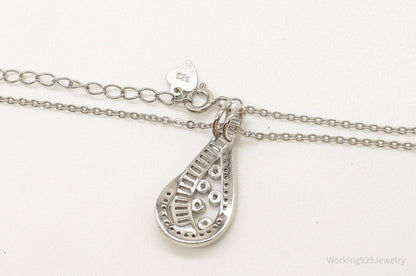 Designer Ryze Cubic Zirconia Sterling Silver Necklace