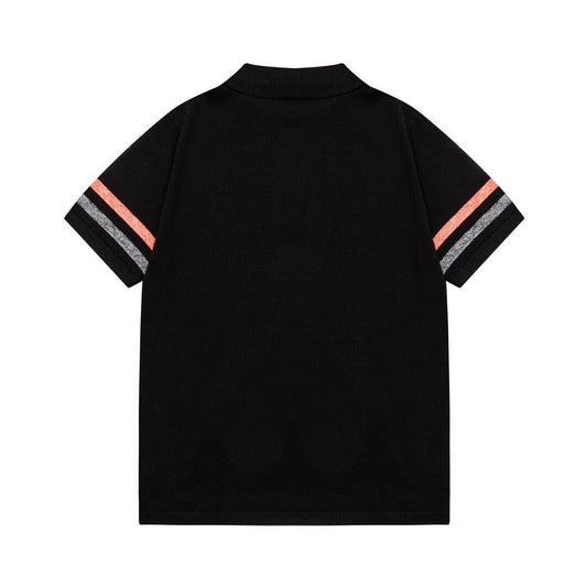 Thom Browne Black T-Shirt with Collar