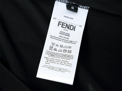 Fendi T-Shirt without Collar 'Black'