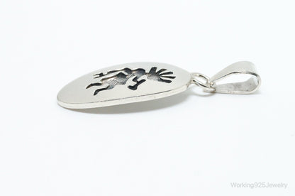 Vintage Mexico Dancing Kokopelli Southwestern Sterling Silver Pendant