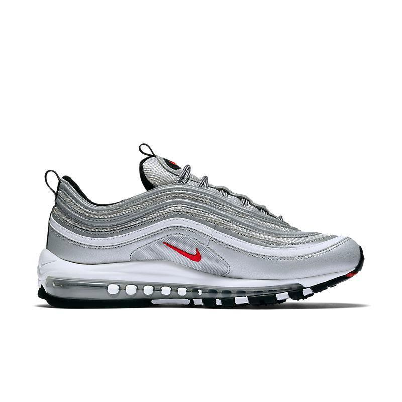 Nike Air Max 97 'Silver Bullet' - Iconic Metallic Silver Sneakers