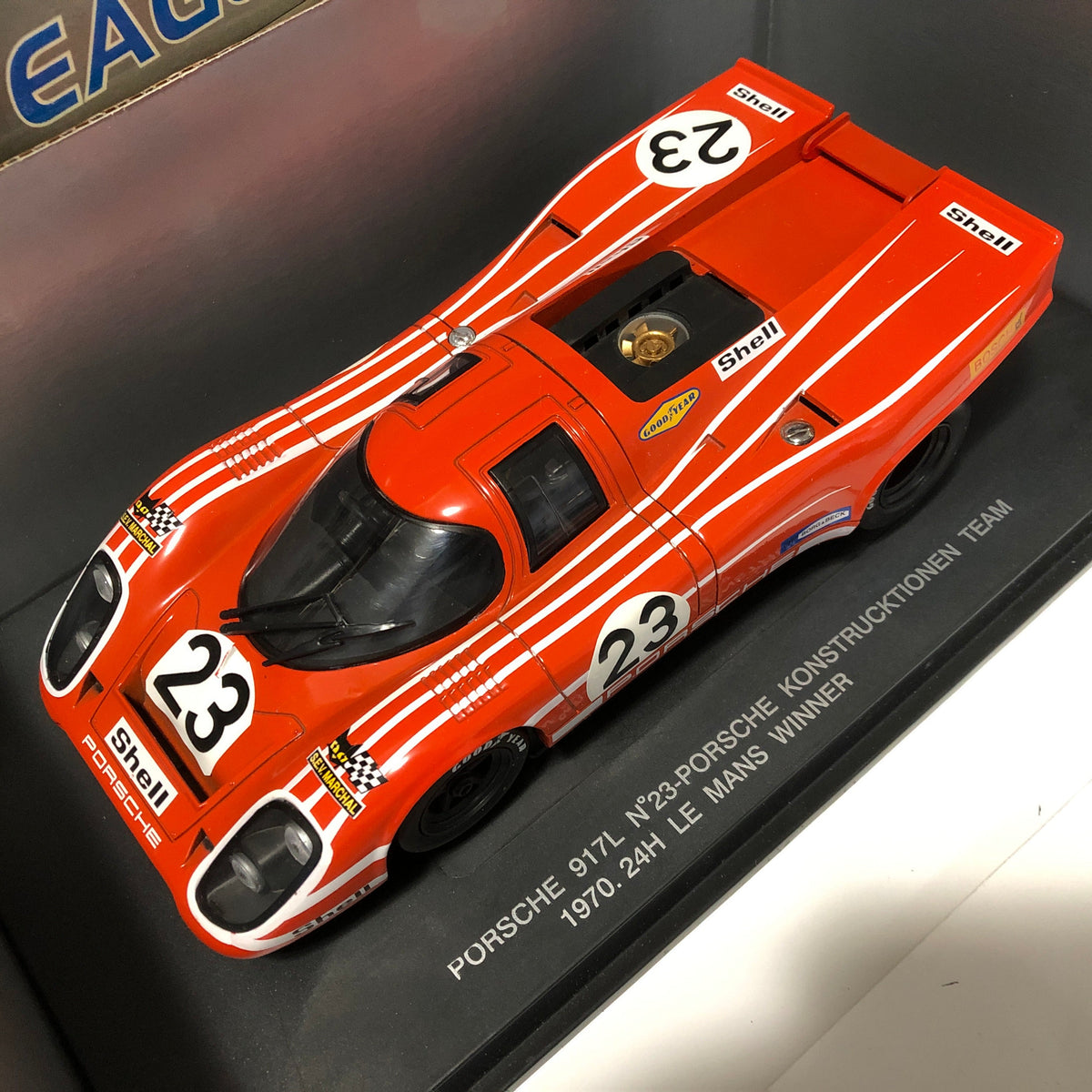 Porsche  917K 4.9L Team Salzburg N 23 Winner 24h Le Mans 1970 H Hermann - R Attwood by Eagle's Race 1:18 (3902)