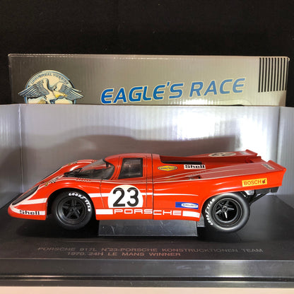 Porsche  917K 4.9L Team Salzburg N 23 Winner 24h Le Mans 1970 H Hermann - R Attwood by Eagle's Race 1:18 (3902)