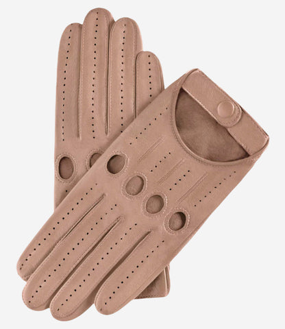 Alessa (beige) - Classic Italian lambskin leather driving gloves — photo 1 of 8