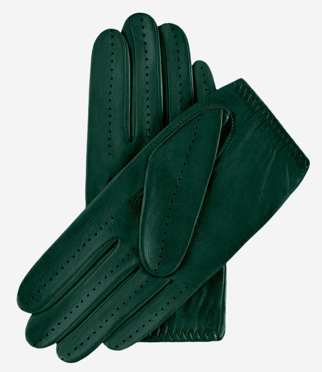Alessa (hunter) - Classic Italian lambskin leather driving gloves — photo 2 of 7