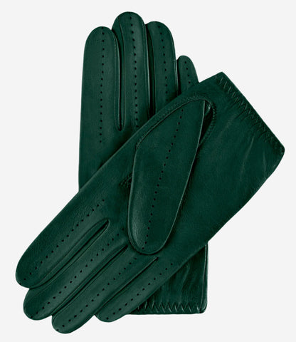 Alessa (hunter) - Classic Italian lambskin leather driving gloves — photo 2 of 7