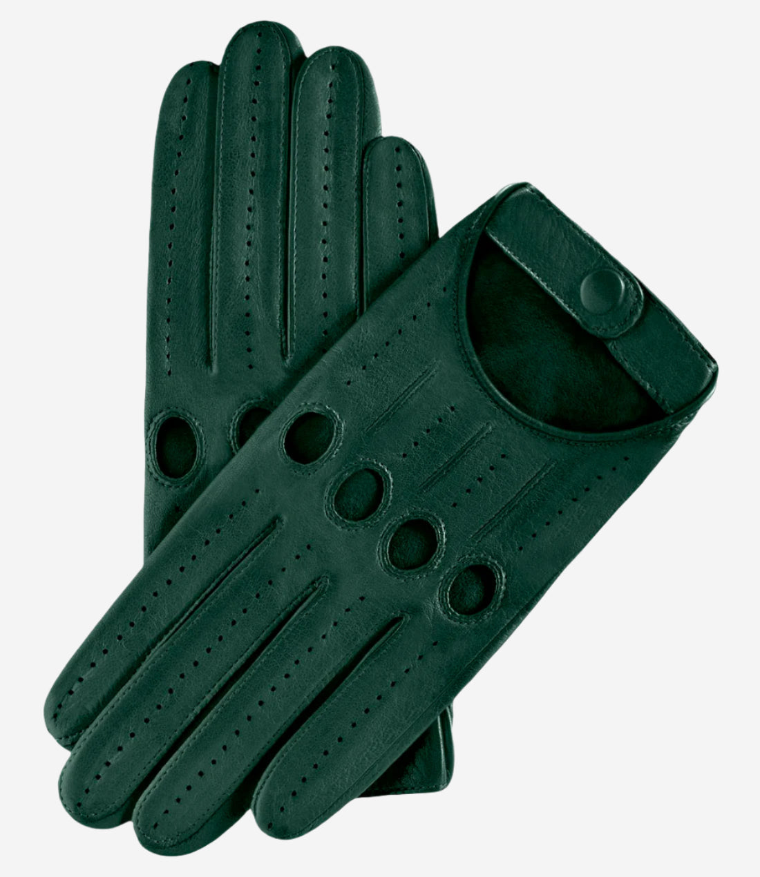 Alessa (hunter) - Classic Italian lambskin leather driving gloves — photo 1 of 7