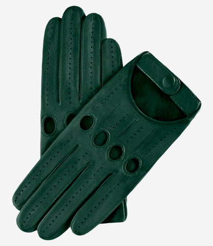 Alessa (hunter) - Classic Italian lambskin leather driving gloves — photo 1 of 7