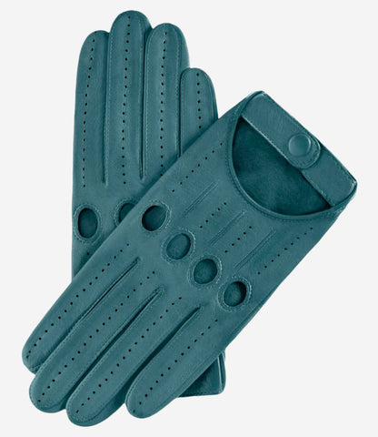 Alessa (sage) - Classic Italian lambskin leather driving gloves — photo 1 of 7