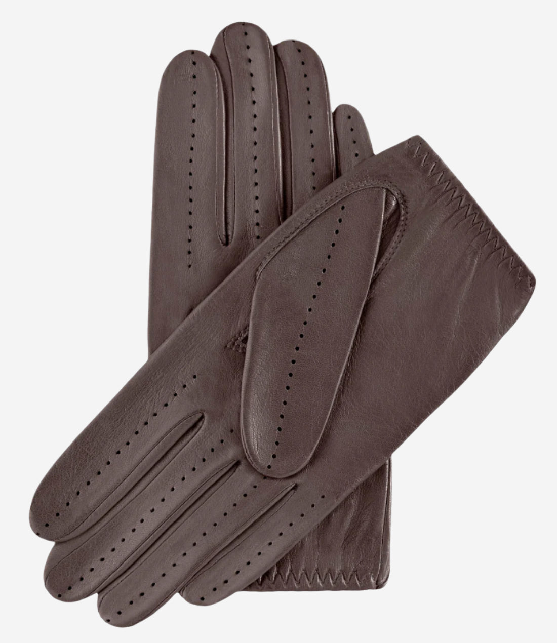 Alessa (Taupe) - Classic Italian lambskin leather driving gloves — photo 2 of 8