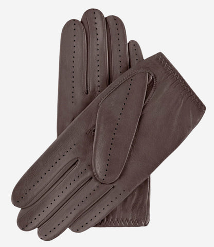 Alessa (Taupe) - Classic Italian lambskin leather driving gloves — photo 2 of 8