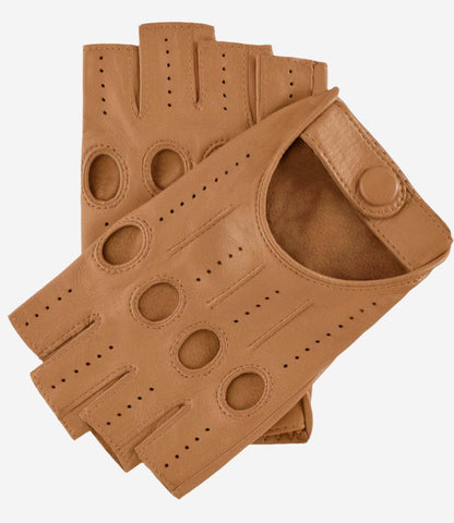 Rossana (vac) - Italian fingerless lambskin leather driving gloves — photo 1 of 7