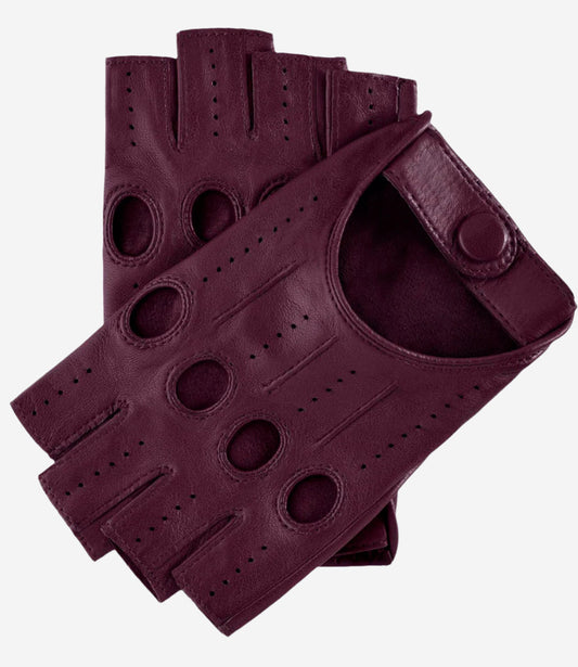 Rossana (xb) - Italian fingerless lambskin leather driving gloves — photo 1 of 8