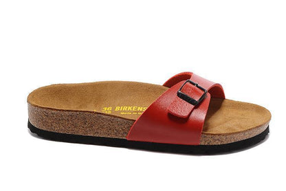 Birkenstock Women's Cherry Red Madrid Flat Sandals