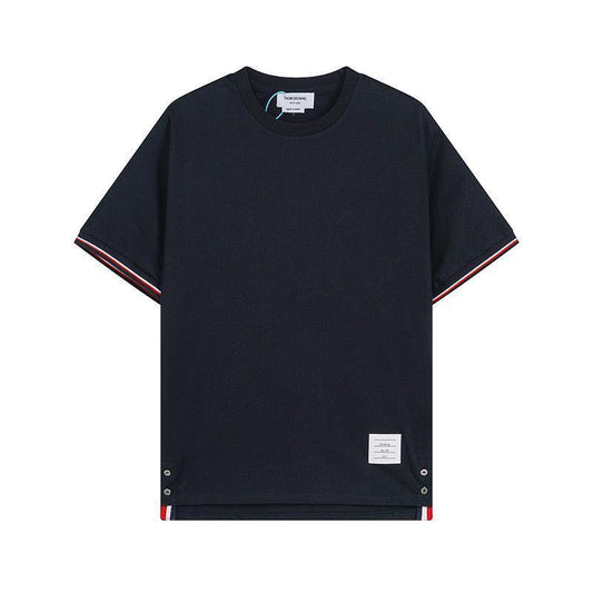 Thom Browne T-Shirt Without Collar 'Blue'