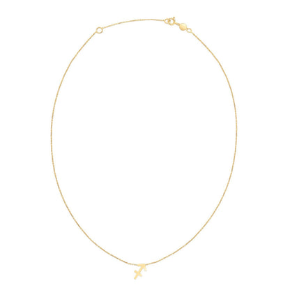 14K Yellow Gold Sagittarius Necklace