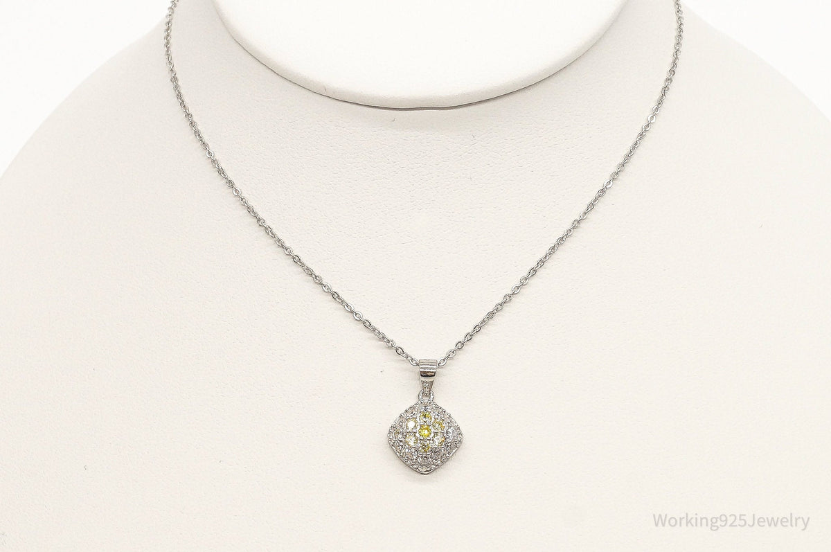 Designer Ryze Cubic Zirconia Sterling Silver Necklace