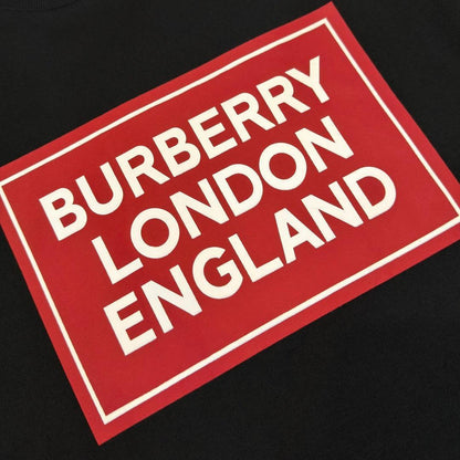 Burberry Black & Red T-Shirt Without Collar