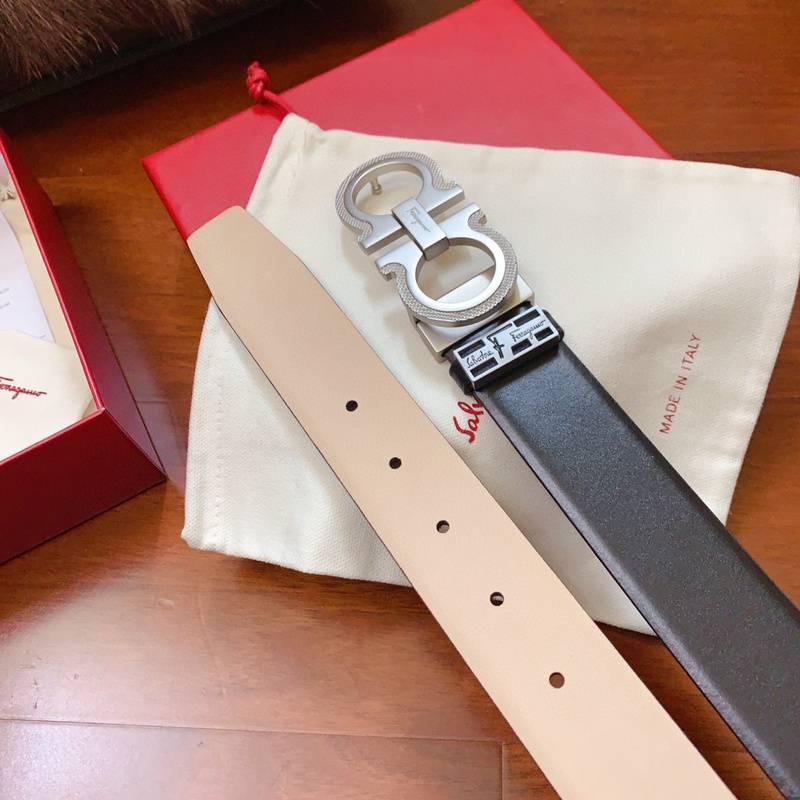 Salvatore Ferragamo Gancini Men's Belt 'Black'