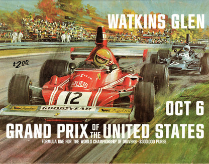 F1 1974 USGP Watkins Glen Program