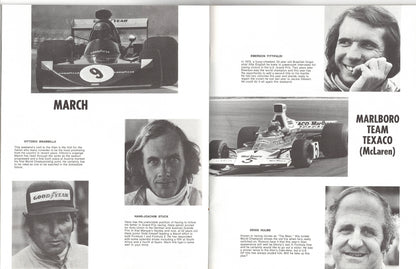 F1 1974 USGP Watkins Glen Program