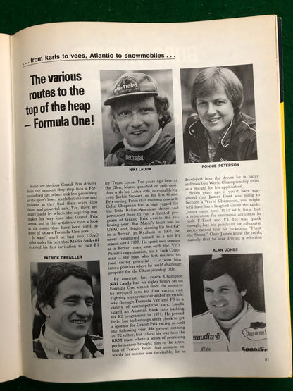 F1 1978 USGP Watkins Glen Program - Mario Andretti World Champion