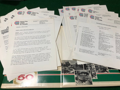 F1 1982 Canadian Grand Prix Montreal Press Kit