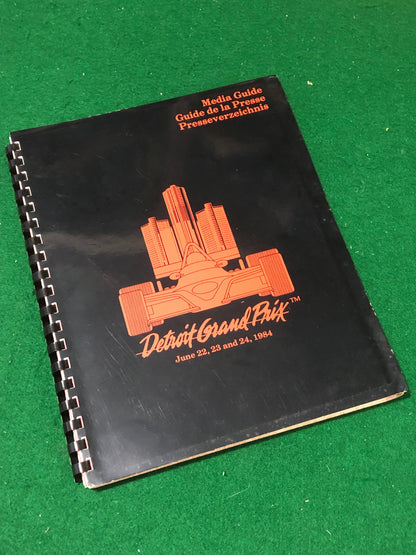 F1 1984 US Grand Prix Detroit Media Guide