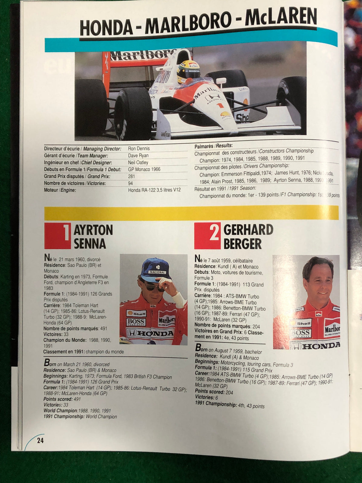 F1 1992 Canadian Grand Prix Montreal Program