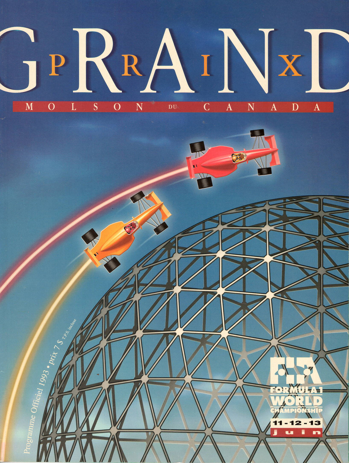 F1 1993 Canadian Grand Prix Montreal Program