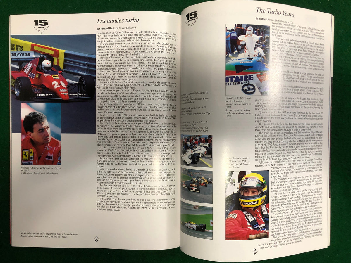 F1 1993 Canadian Grand Prix Montreal Program