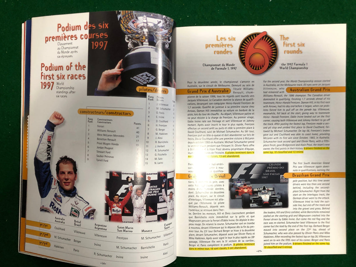 F1 1997 Canadian Grand Prix Montreal Program