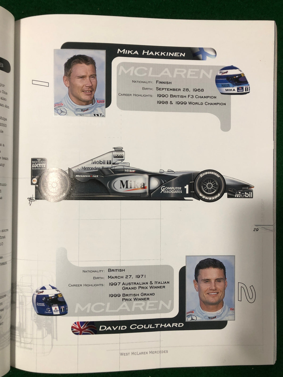 F1 2000 US Grand Prix Indianapolis Program - FCA Packet