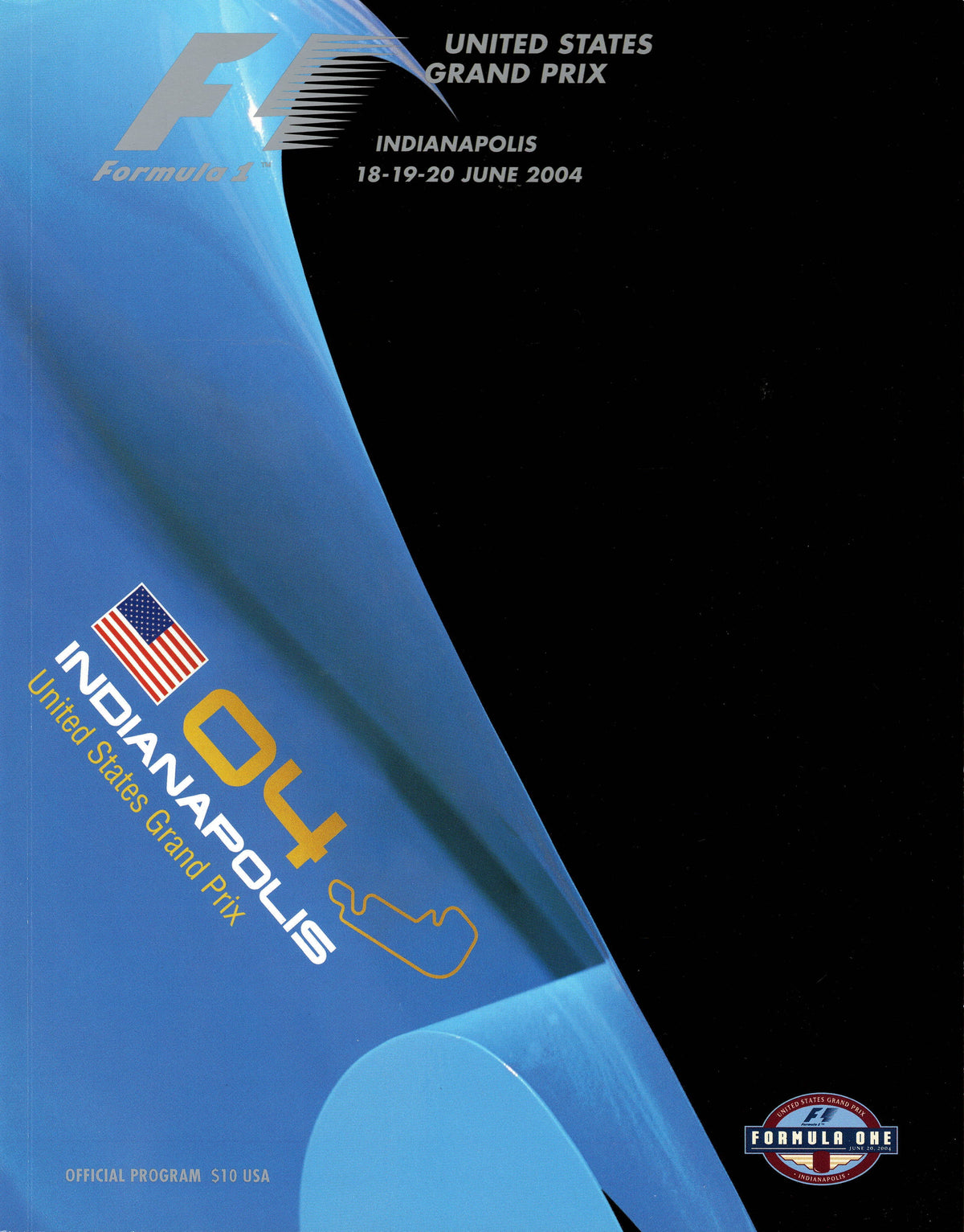 F1 2004 US Grand Prix Indianapolis Program