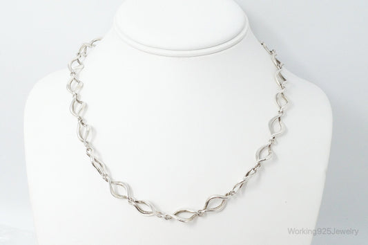 Vintage Modernist Sterling Silver Necklace — photo 1 of 8