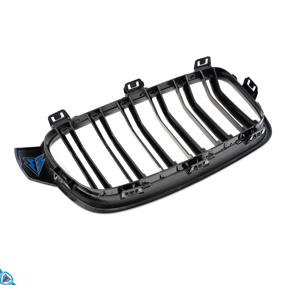 2012-2018 BMW 3 Series (F30/F31) M Style Dual Slat Kidney Grilles (Pair) [Various Finishes]
