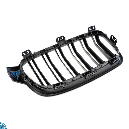 2012-2018 BMW 3 Series (F30/F31) M Style Dual Slat Kidney Grilles (Pair) [Various Finishes]