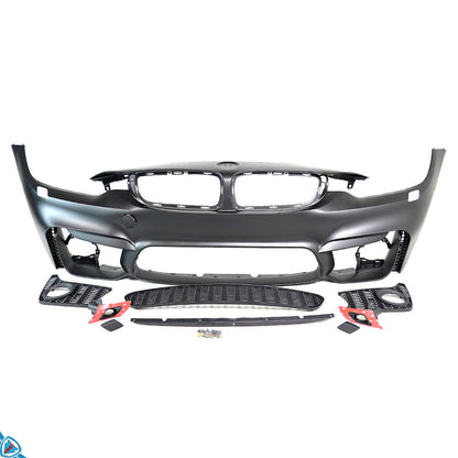 2014-2020 BMW 4 Series (F32/F33/F36) M4 Style Polypropylene Front Bumper Conversion Kit | E3Tuning