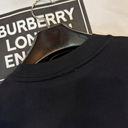Burberry Black & Red T-Shirt Without Collar