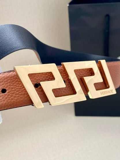 Versace Medusa Belt 'Brown'