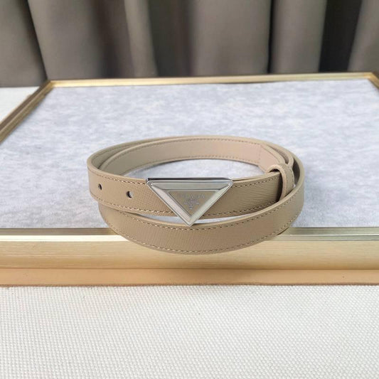Prada Saffiano leather belt 'Sand Beige'