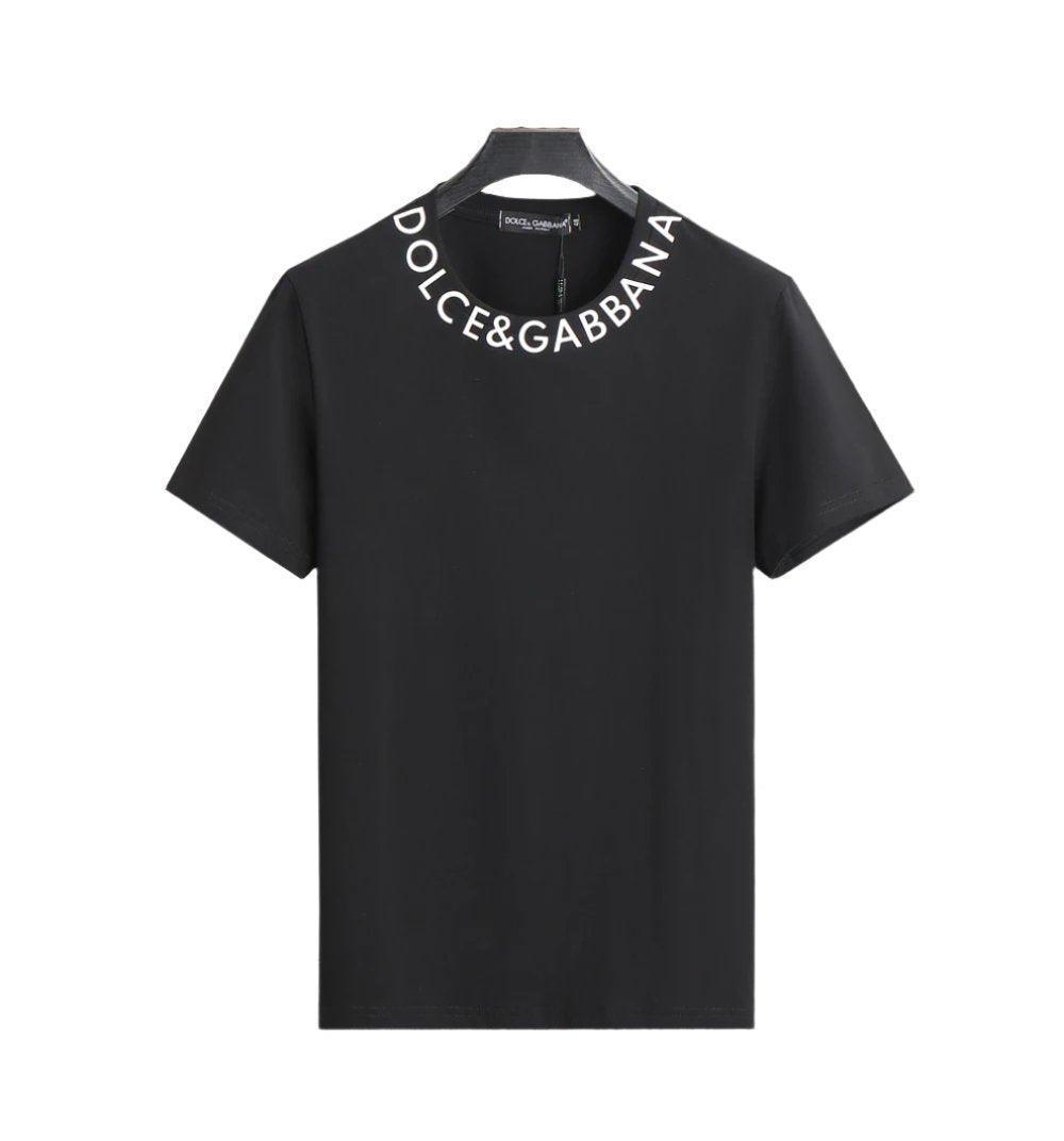 Dolce & Gabbana T-Shirt Without Collar 'Black & White'