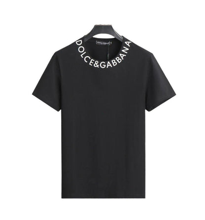 Dolce & Gabbana T-Shirt Without Collar 'Black & White'